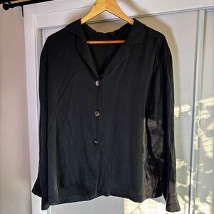 Quince Charcoal Button-Up Shirt